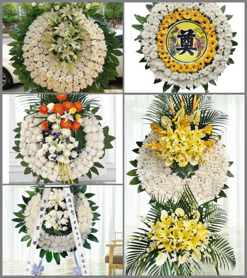 山东青岛平度市仁兆镇吕戈庄村花圈速递